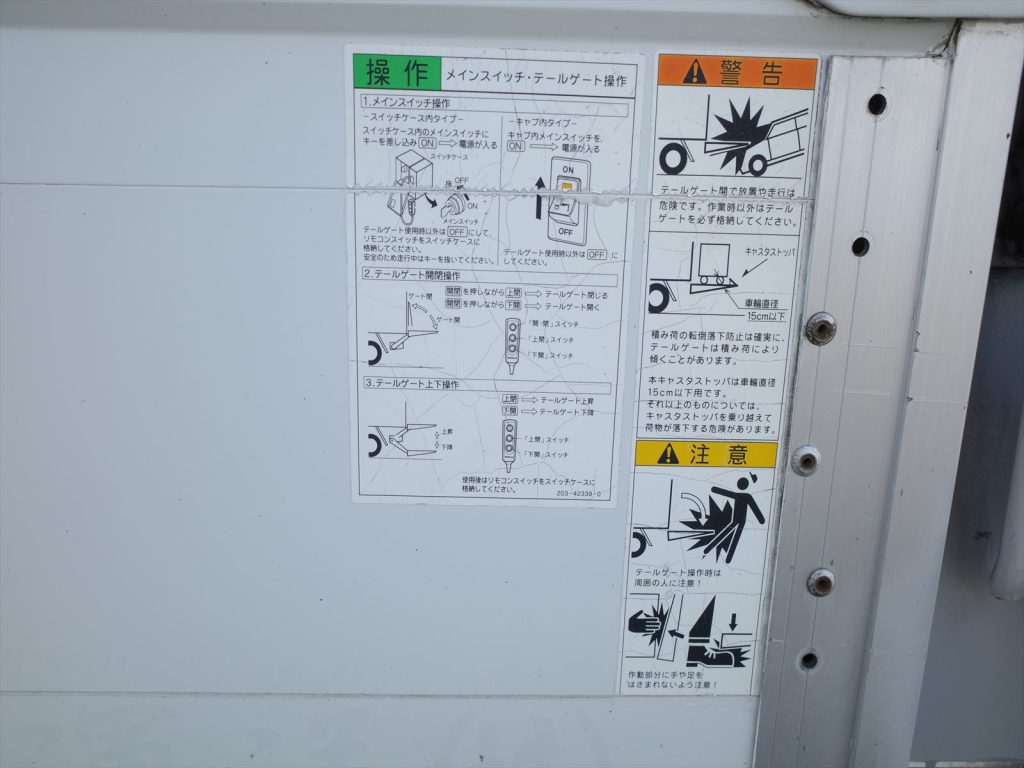 パワーゲート 最大揚力 1000Kg ゲートプラットホーム寸法 長さ144cm ストッパー有効長114.5cm 幅203cm ストッパー有効幅191cm